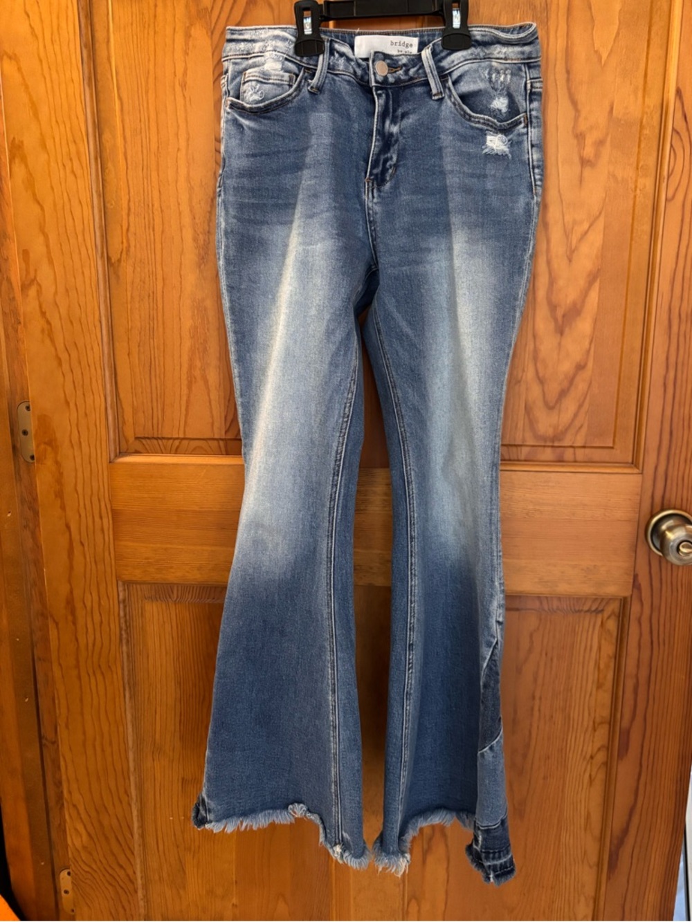 Distressed High-rise Flare Jeans for Women
